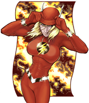 Female Flash Illustration