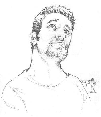 Sketches Started Self Portrait Large